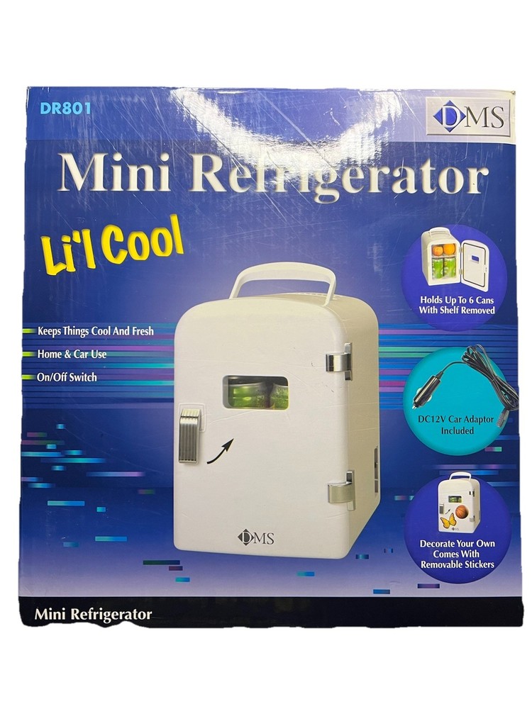 DMS  PERSONAL FRIDGE WHITE CAR CAMPING MINI REFRIGERATOR ( NO CORD!!)