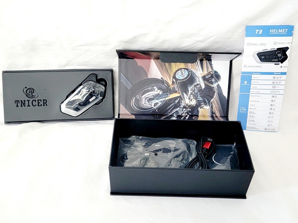 Tnicer T3 Motorcycle Bluetooth Headset