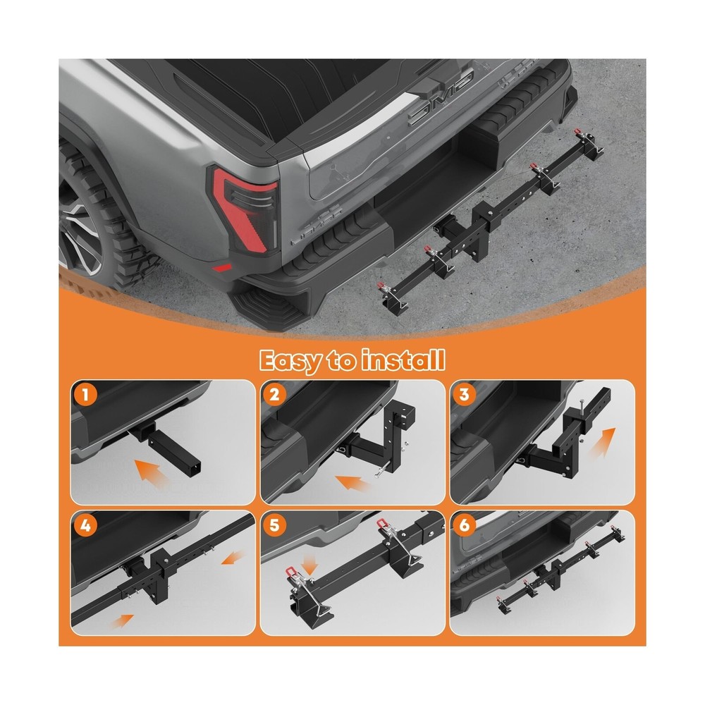 Dual Trash Can Hauler Hitch,Height Adjustable Trash Can Hitch,Double Garbage ...