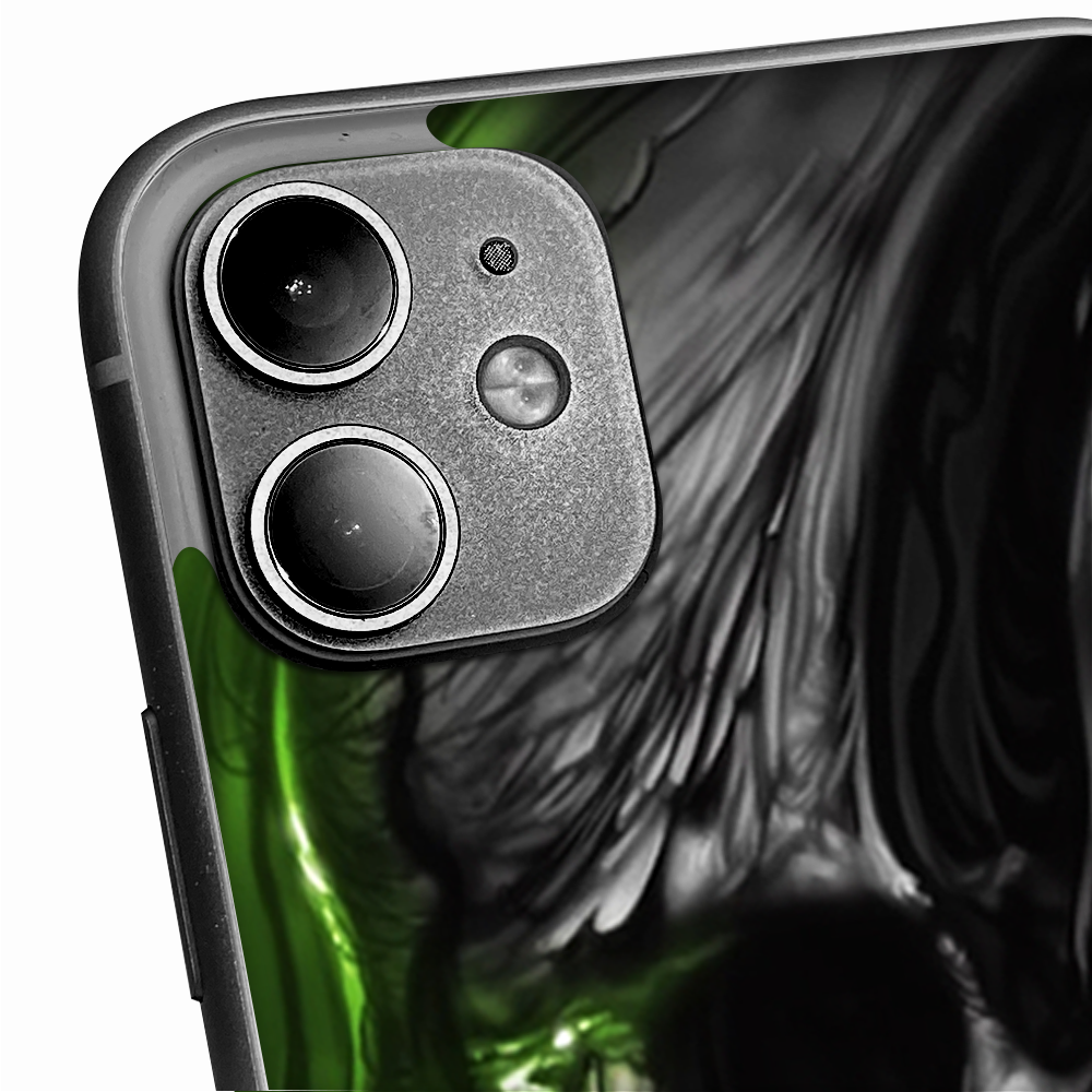 Skins Decal Wrap for Apple iPhone 11 - Dark Skull