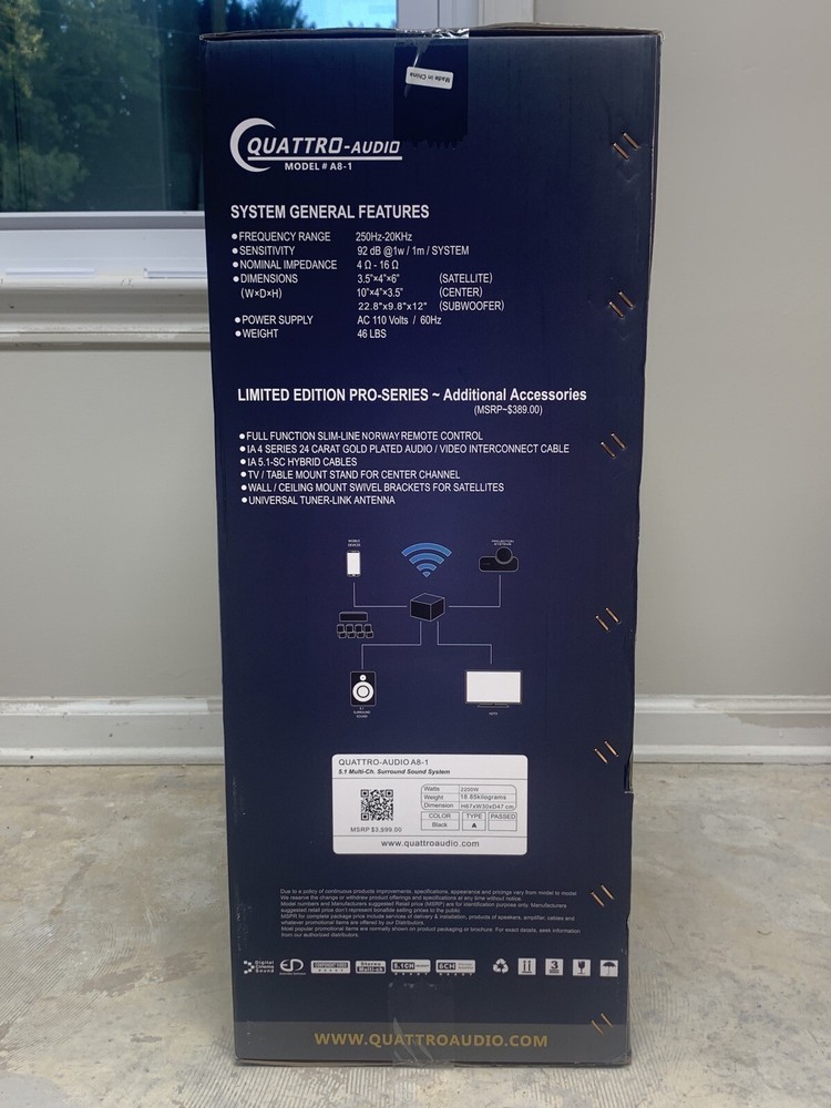 Quattro-Audio A8-1 Home Theater System