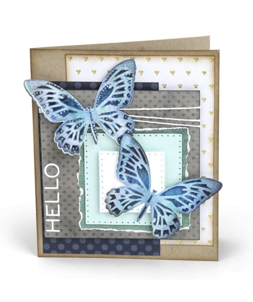 Sizzix - Thinlits Dies By Tim Holtz - Mini Detailed Butterflies - 4pcs - New