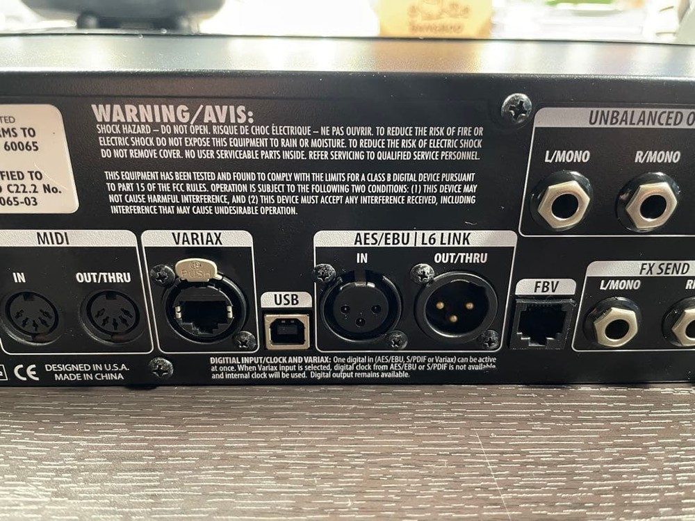 Line 6 POD HD Pro Rackmount Guitar Multi-Effects Processor - Working