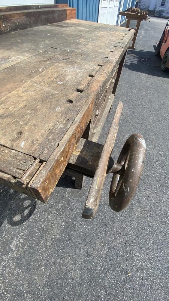 Piano Makers Workbench 2 Wheel Vises