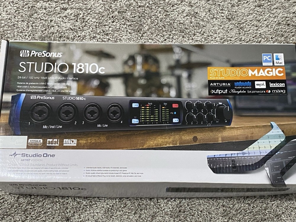 PreSonus Studio 1810c USB-C Audio Interface NEW Open Box Complete