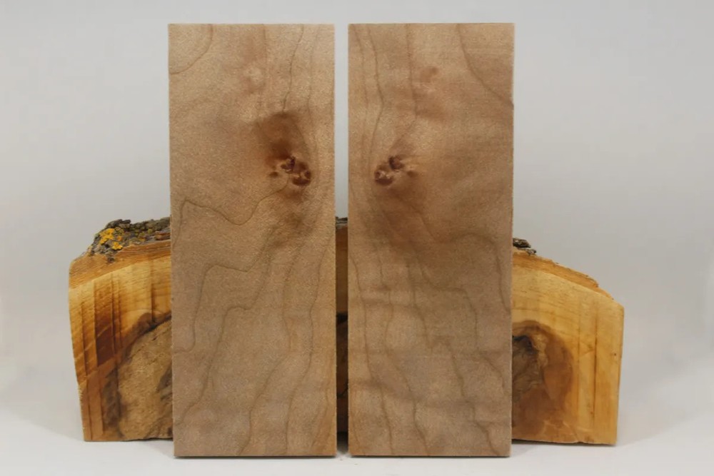 STABILIZED MAPLE CUSTOM KNIFE HANDLE MATERIAL BLANK SCALES (6359)