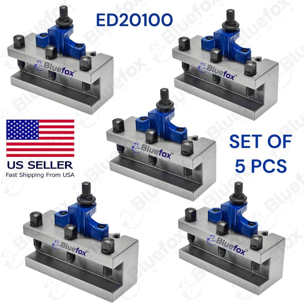 5 PCS Fine Ground ED20100 Turning Tool Holder For type E Multifix tool post