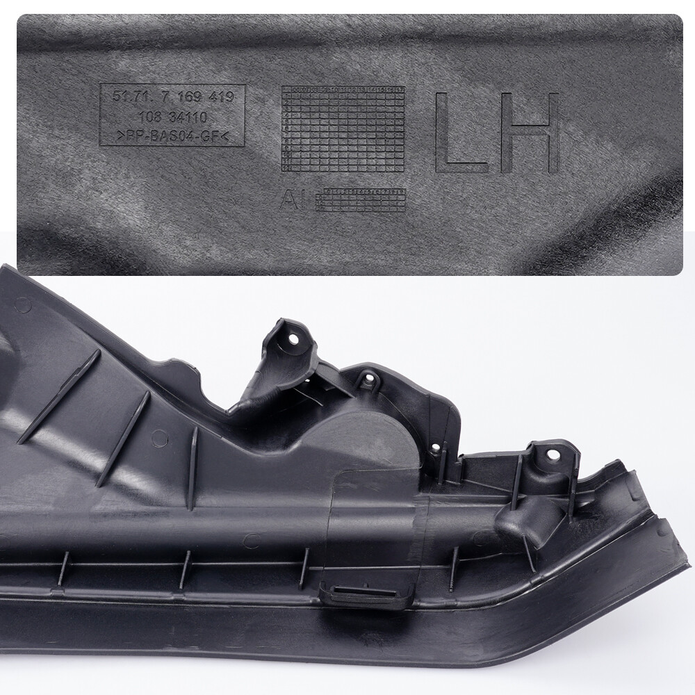 3pcs Engine Upper Cover Compartment Partition Panel For BMW X5 X6 E70 E71 06-14