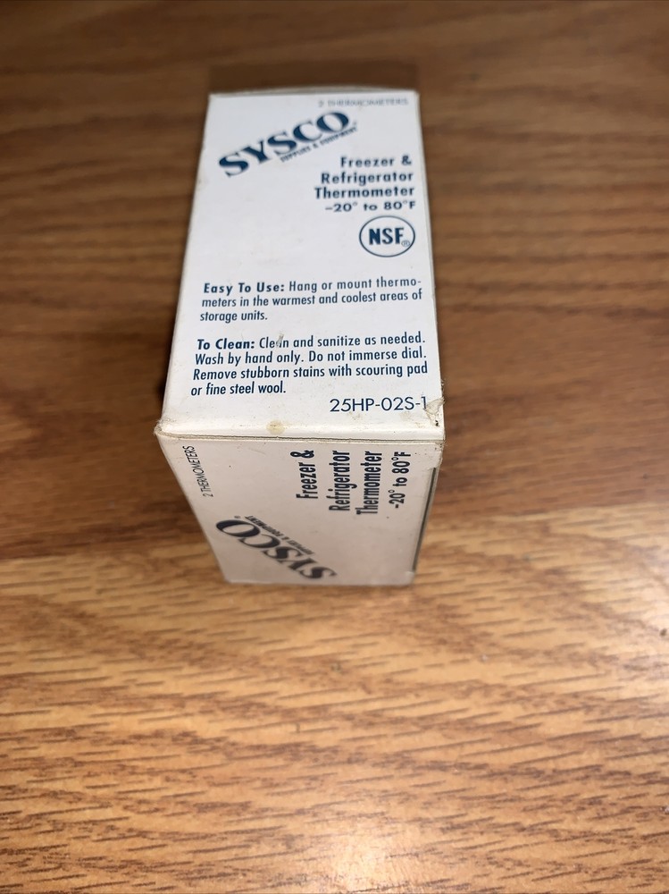 Sysco Refrigerator Thermometer