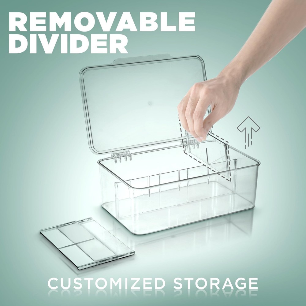 Utopia Home Tea Bag Organizer 3-Pack: Clear Stackable Storage for Pantry & More