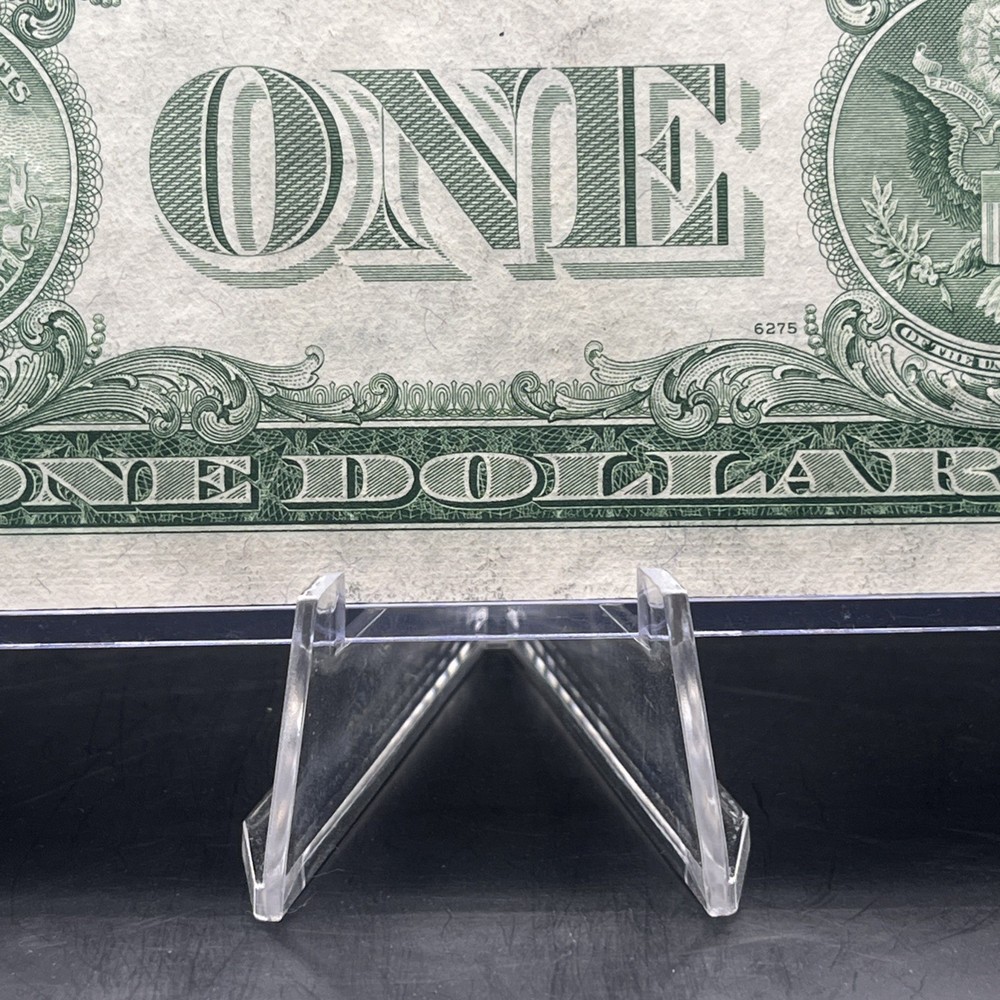 Misaligned ERROR 1935-E $1 One Dollar Silver Certificate *Crispy*