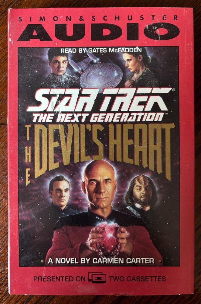 STAR TREK THE NEXT GENERATION AUDIO BOOK THE DEVIL’S HEART OPEN NEVER PLAYED