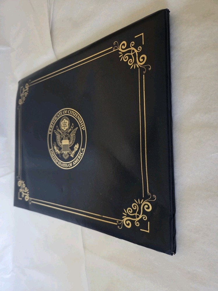 US Citizenship Certificate Holder Naturalization Certificate Cover