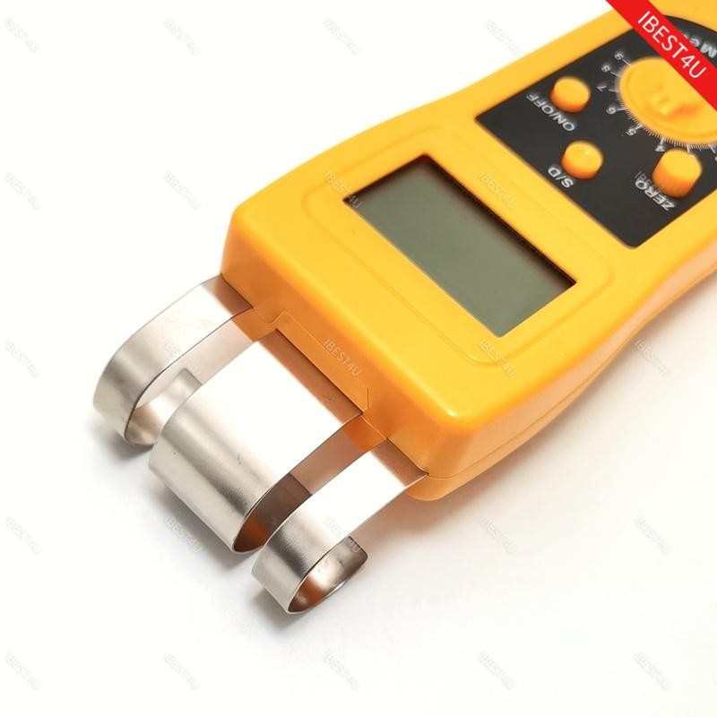 Textile Moisture Meter Tester for Cotton Clothes Yarn Wool Material Analyzer
