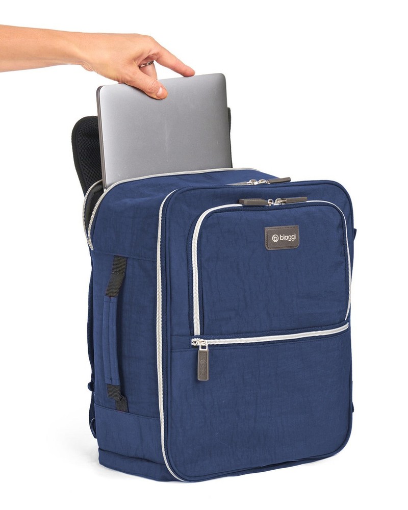 Biaggi Carry Cube Backpack Navy Blue