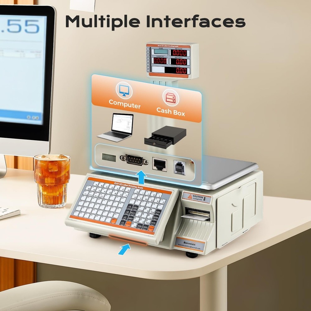Label Printing Scale 66 Lb Price Computing