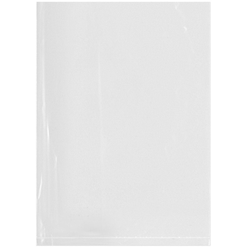Plymor 5" x 7", 4 Mil Flat Open Clear Plastic Poly Bags