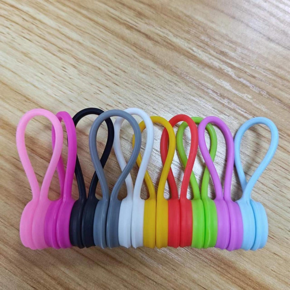 Magnetic Cable Ties Electronic Cords Wrap Organizer Charging Wire