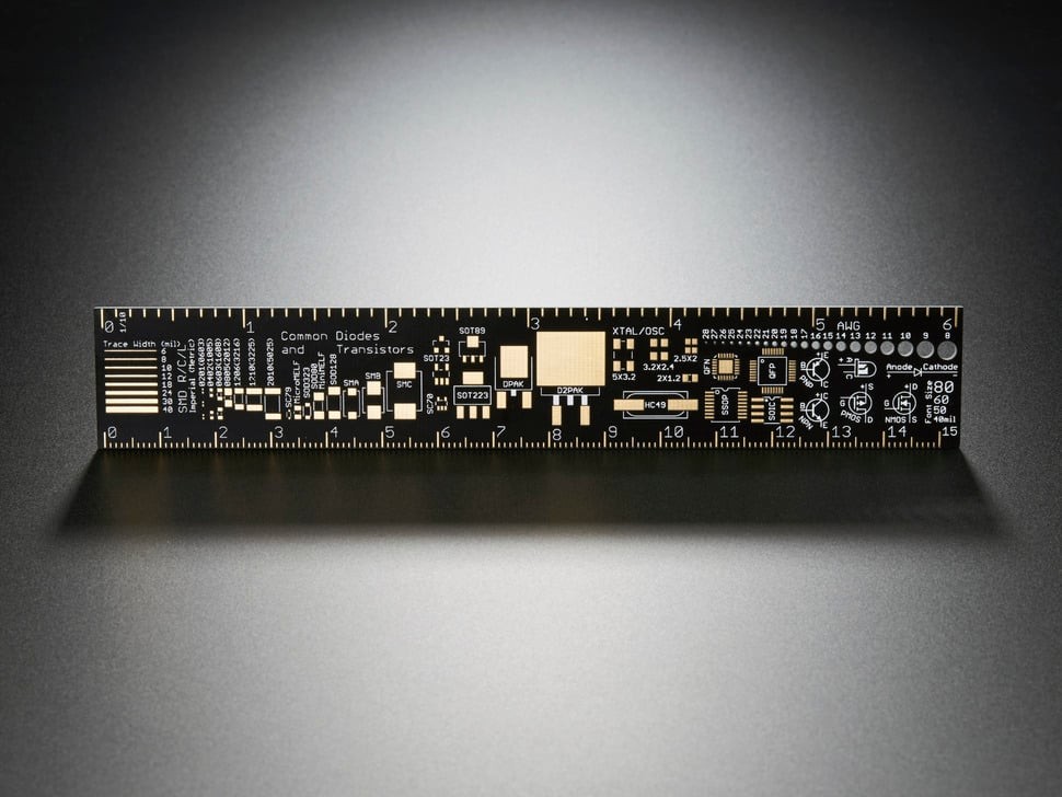 [ Adafruit ADA-1554 ] PCB Ruler v2 - 6"