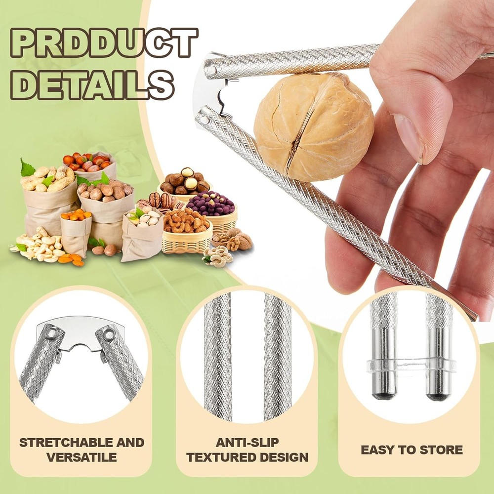 12 Pcs Nut Cracker Set, Crab Crackers and Tools Set, Stainless Steel Nutcracker