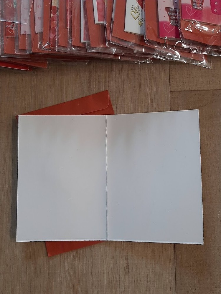 3D Mini Valentines Cards Envelopes 36 Pack With Glitter Blank Inside With Hearts