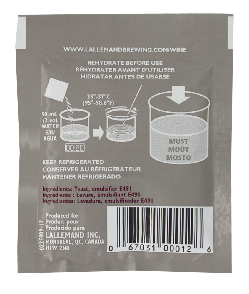 Lalvin 71B-1122 Wine Yeast