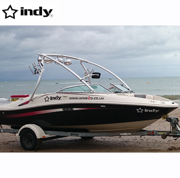 Indy Liquid Wakeboard Tower + Wakeboard Rack Durable Anodized Easy Install Pkg