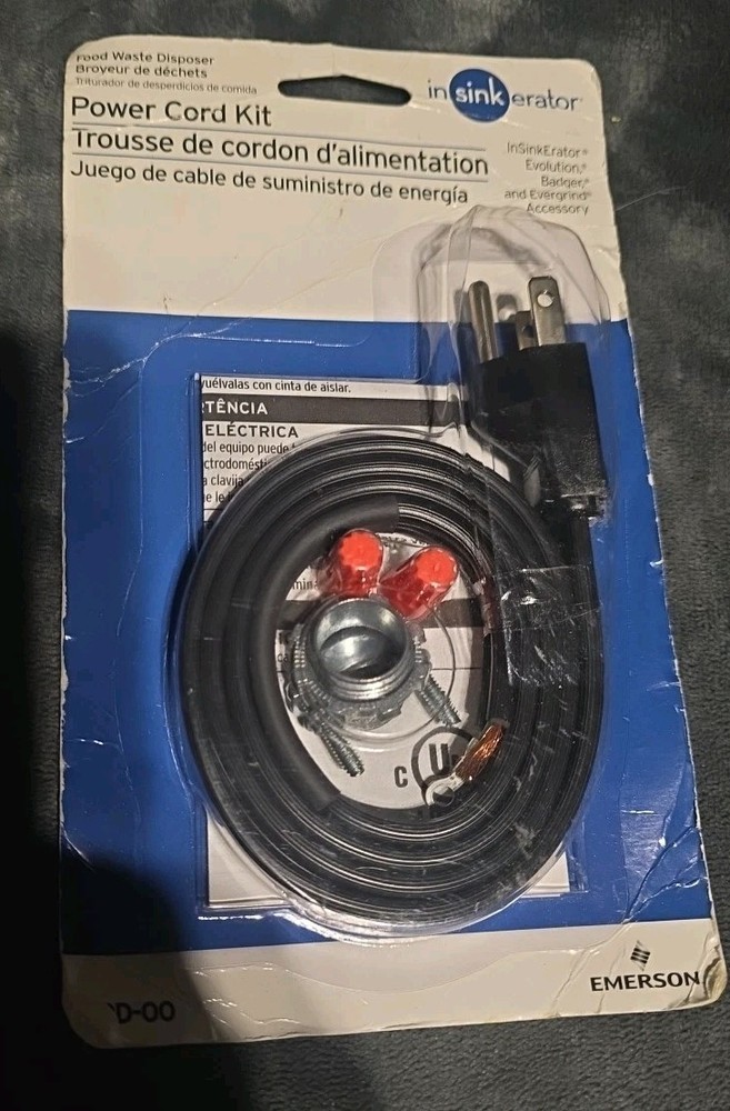 InSinkErator Garbage Disposal Power Cord Kit CRD-00 Install Badger Evolution