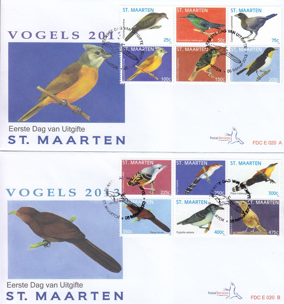 Sint Maarten Issue FDC 2013 (20) Birds
