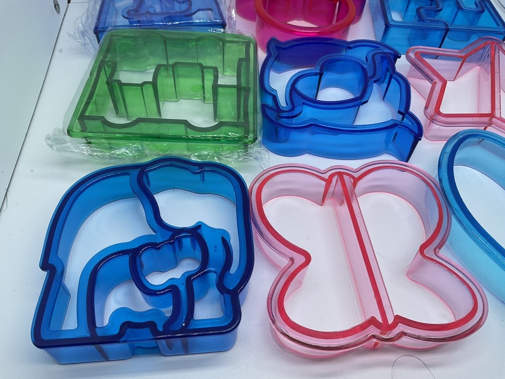 (9) Plastic Sandwich Cutters Kids Lunch Bento Box