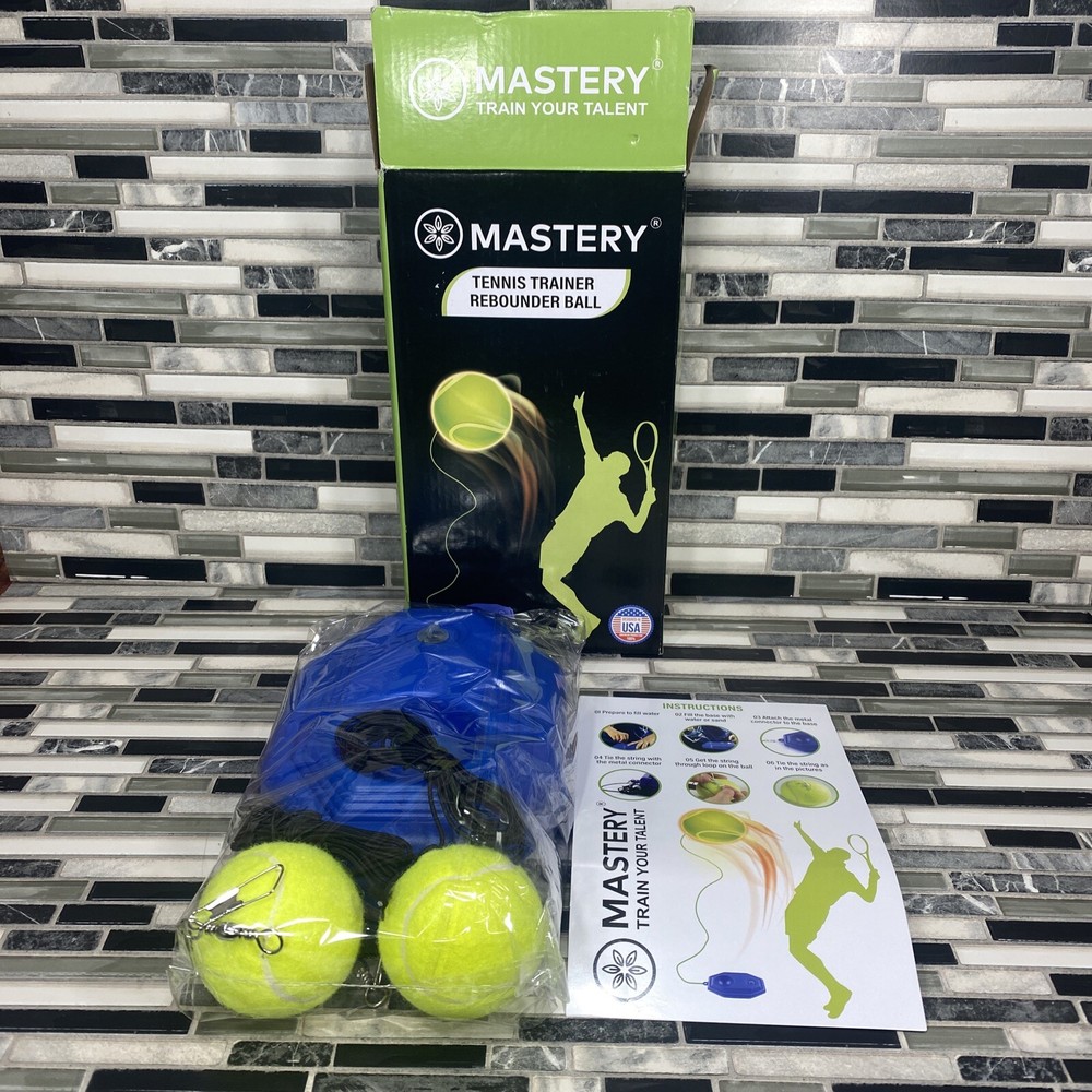 🎾Single Tennis Trainer Selfstudy Training Tool Exercise Baseboard Sparring US🎾