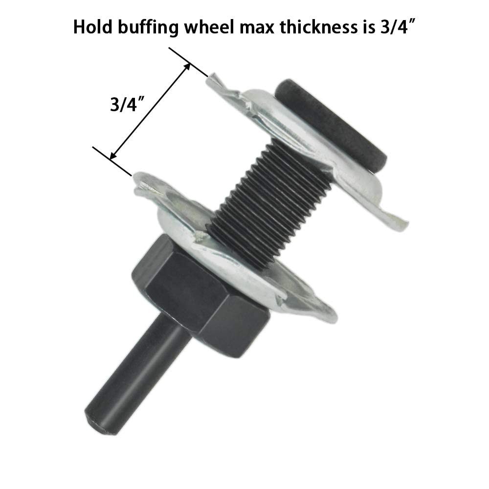 BLSGBUIDING Arbor Mandrel for Drill 1/4" Shank 1/2" Threads Adapter...