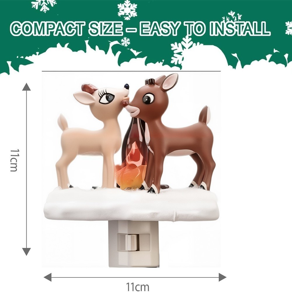 1 PCS Halloween Decorations, Elk socket night light, 3D Sculpture NEW