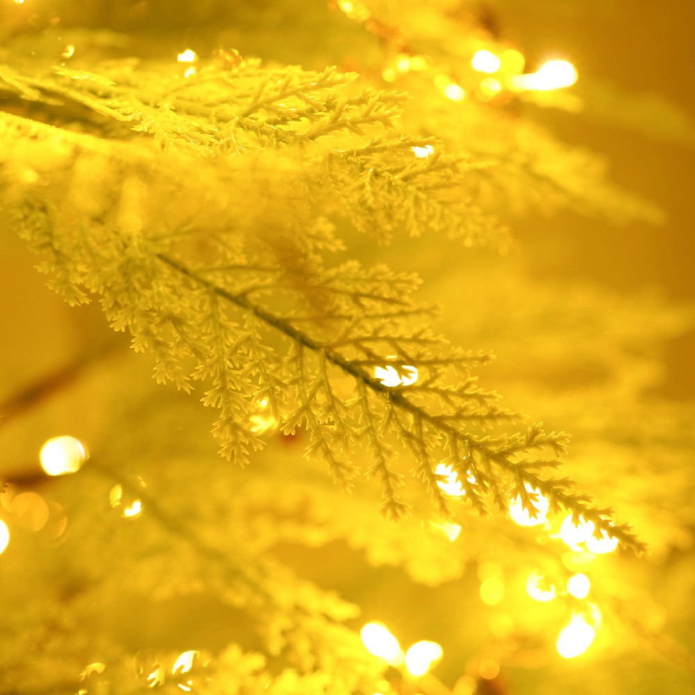 6 FT Artificial Full Christmas Tree Includes LED Lights Xmas Decoration