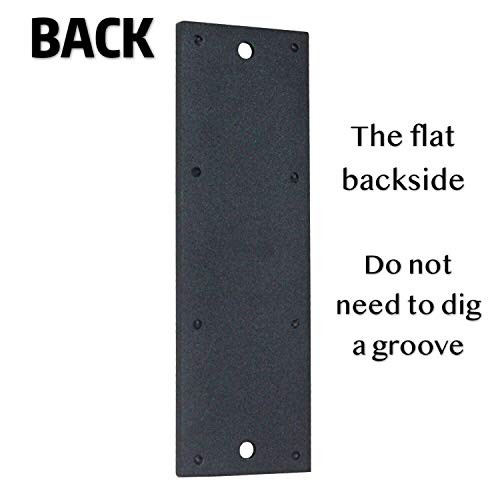 7” Barn Door Handle Finger Pull Set in | Heavy Duty Modern Simple 1 Black