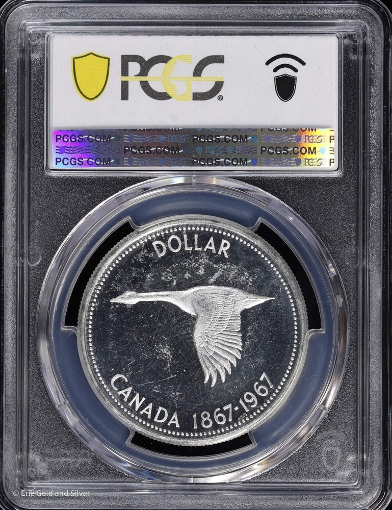 1967 Canada S$1 Silver PCGS PL 63