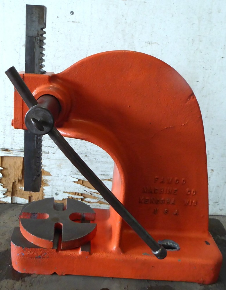 2 Ton Famco Arbor Press, No. 2, Plain Lever, Bench Model