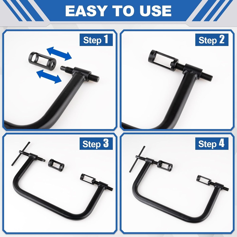 Valve Spring Compressor Set, 12PCS Clamp Removal Tool with...