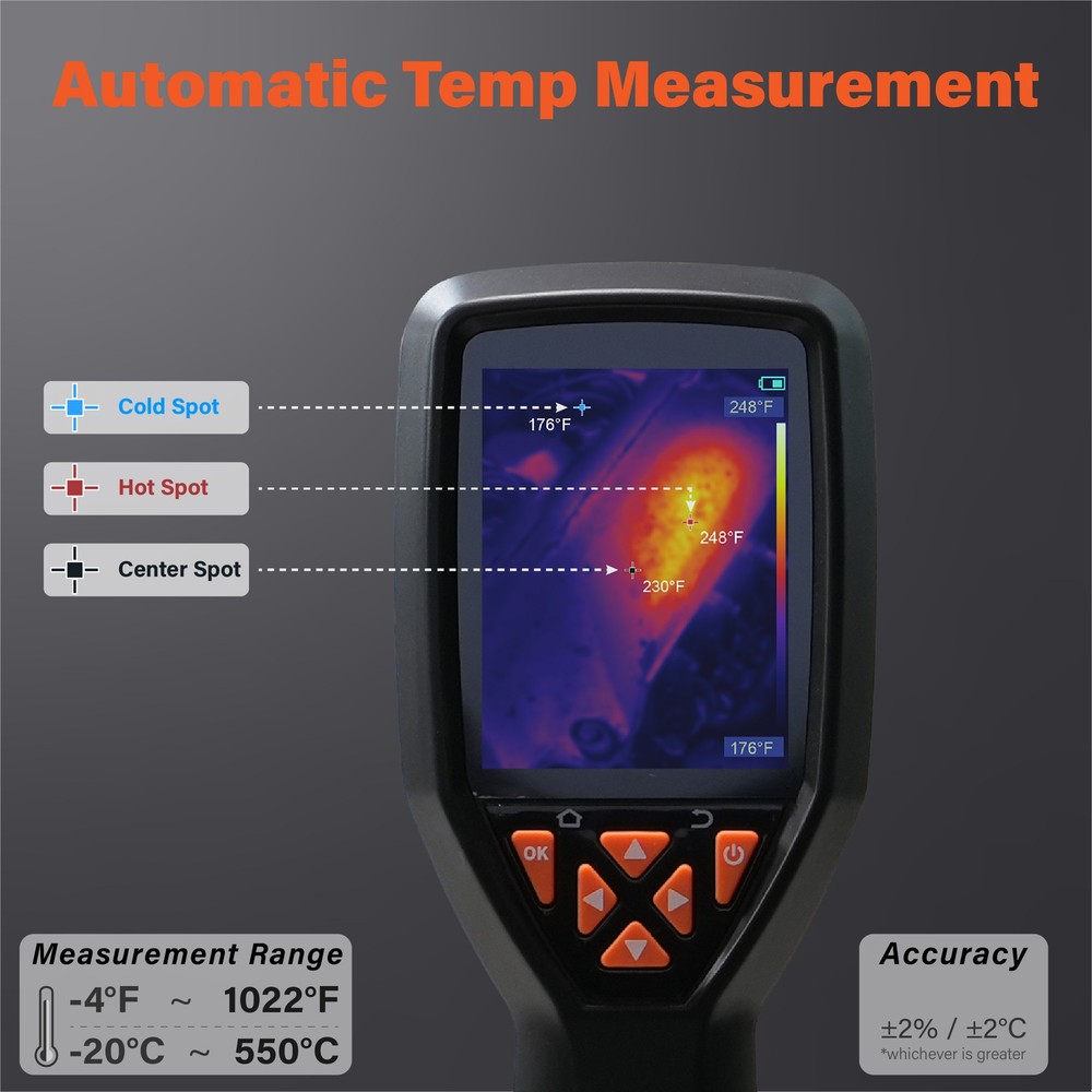 ANXTECH Infrared Thermal Imaging Temperature Camera Thermal Imager Resolution