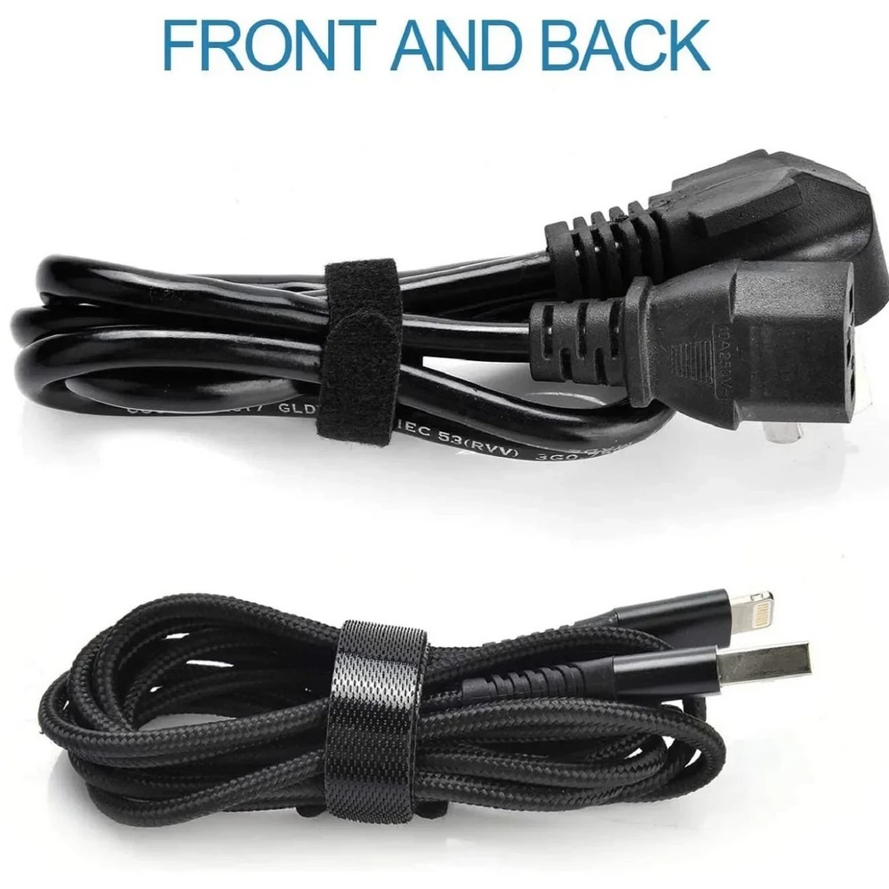 100PCS Reusable Cable Management Organizer – Hook & Loop Adjustable Straps for