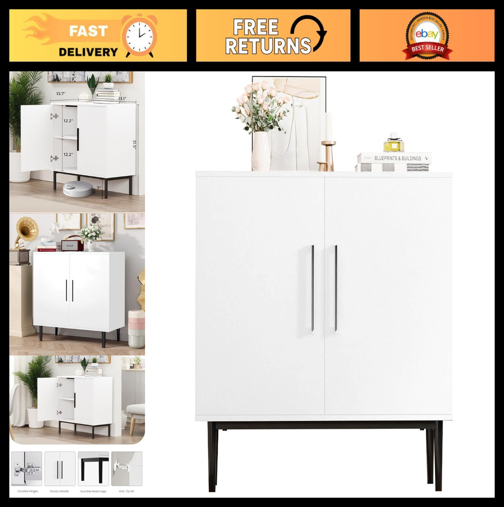 Modern Sideboard Buffet Cabinet - Versatile Storage Console Table for Living Roo