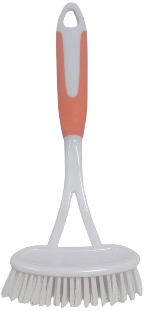 Orange All Pure Large Flat Head Dish Brush