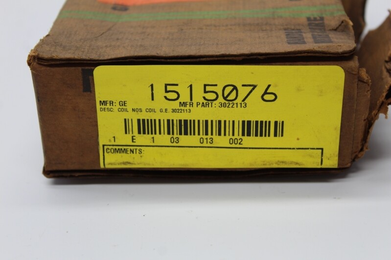 GENERAL ELECTRIC 3022113 COIL NSMP