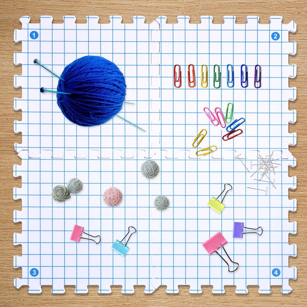 Interlocking Blocking Mats - Blocking Mats for Knitting and Crochet Projects,...