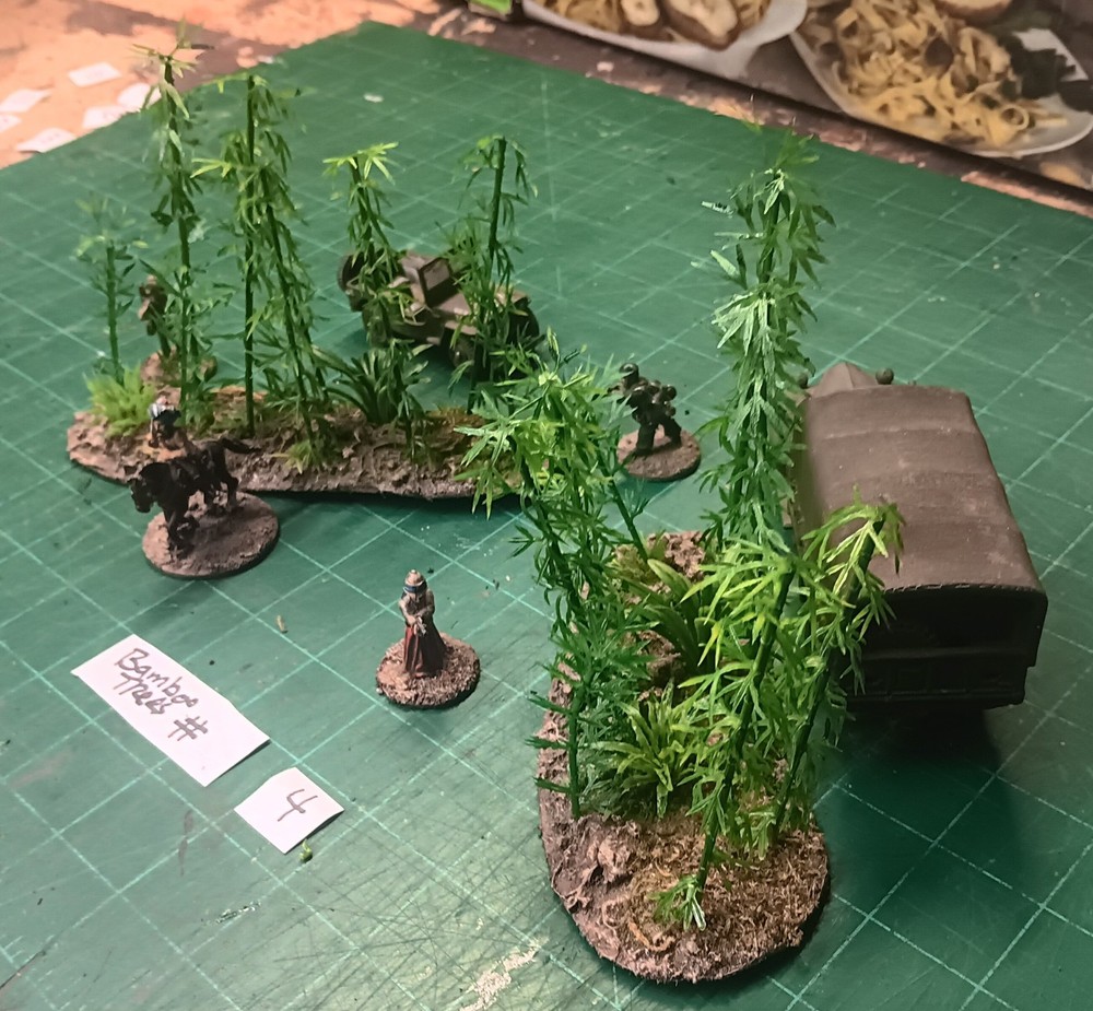 28mm Bolt action Jungle wargaming 2 x Bamboo Tree terrain #4