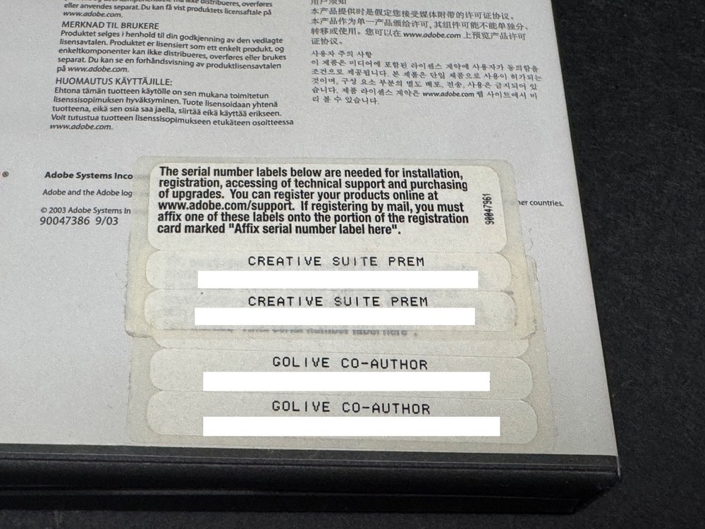 Adobe Creative Suite 1 Mac