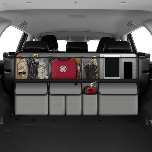 Hanging Car Trunk Organizer Fit Foldable Large Capacity For Forester Grey