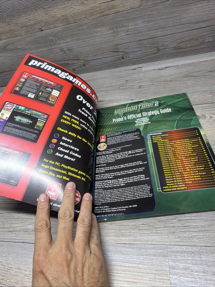 Syphon Filter 2 Prima’s Official Strategy Guide Playstation Game Guide