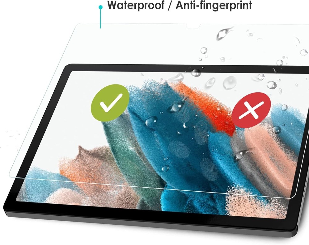 2 Pack Screen Protector for Samsung Galaxy Tab A8 10.5 2021, Tempered Glass