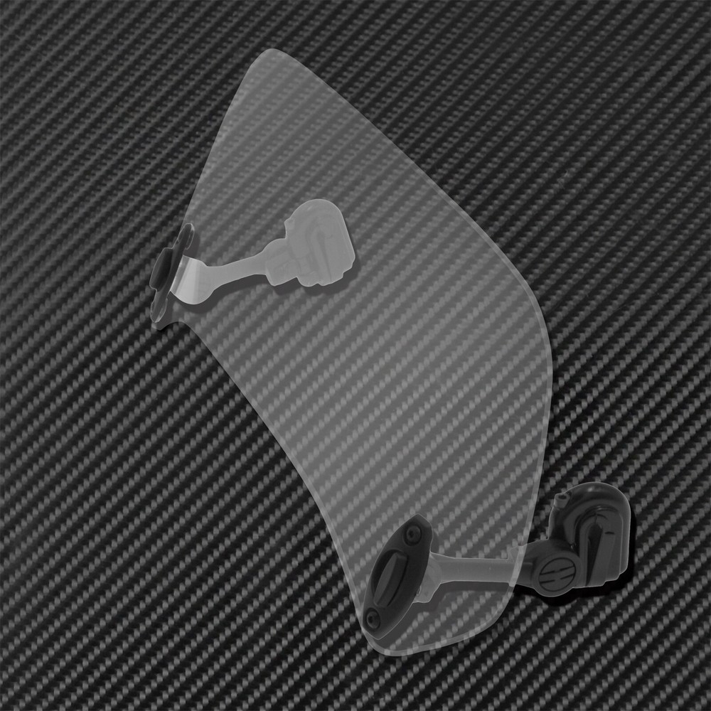 Motorcycle Clip On Adjustable Windshield Spoiler Windscreen Extension Deflector